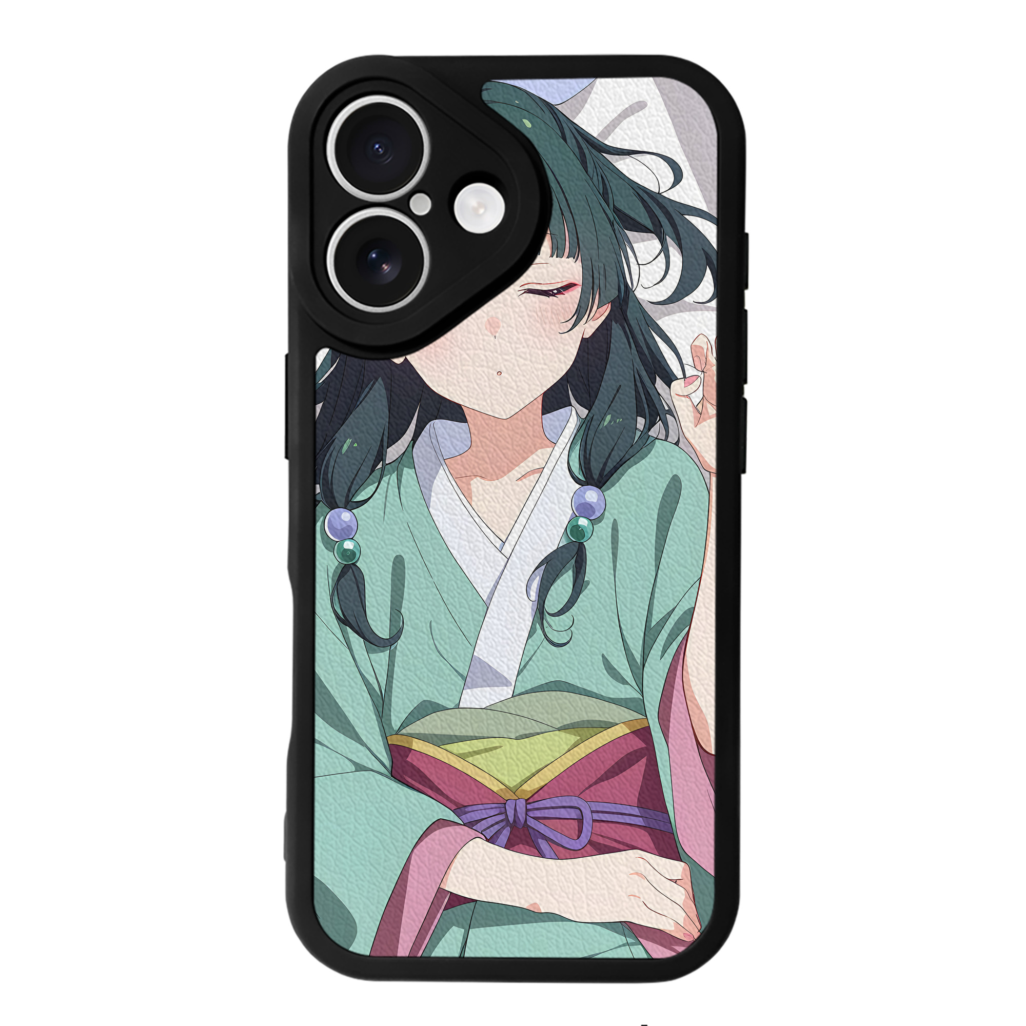 （画像用） 薬屋のひとりごと The Apothecary Diaries 【iPhone 16シリーズ対応】シリコンスマホケース（レザー調） 材質：シリコン